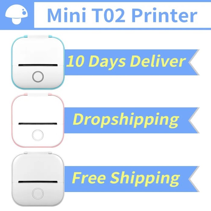 Phomemo T02 Portable Thermal Printer Mini Printer