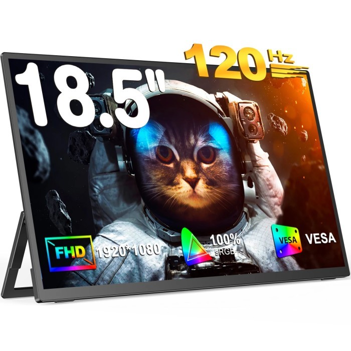 UPERFECT 120hz 18.5 inch Ultra-Slim Portable Monitor 100% sRGB 1080P