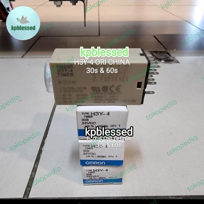 TIMER OMRON H3Y - 4 30S DC 24 V, OMRON TIMER TERMURAH