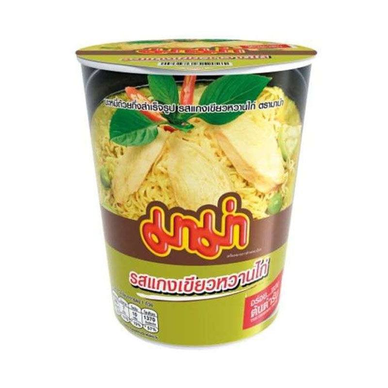 

Mama Chicken Green Curry Flavour Cup Noodles [60Gr] Best Seller