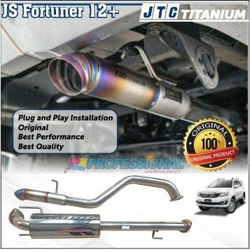 Exhaust Muffler Knalpot Jtc Titanium Toyota Fortuner 12+ Vnt