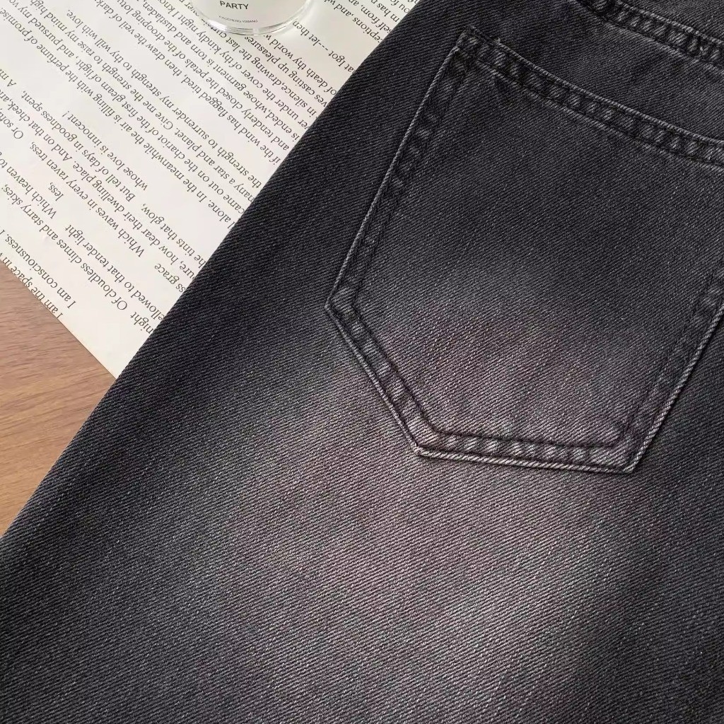 new product kelabu hitam jeans highwaist kulot celana jeans wanita import