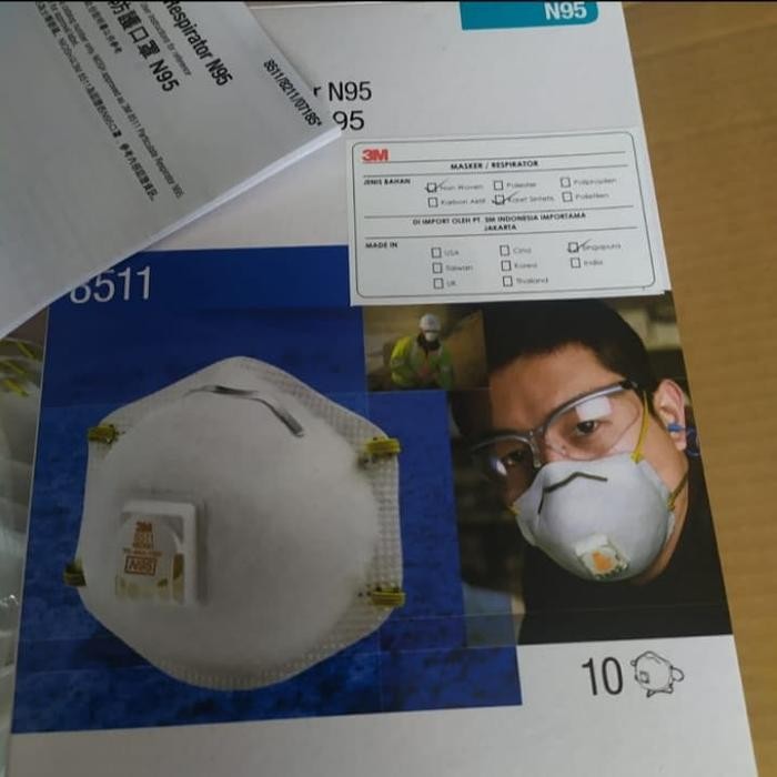 meta 1 box Masker N95 3M 8511 Masker 3m N95 8511