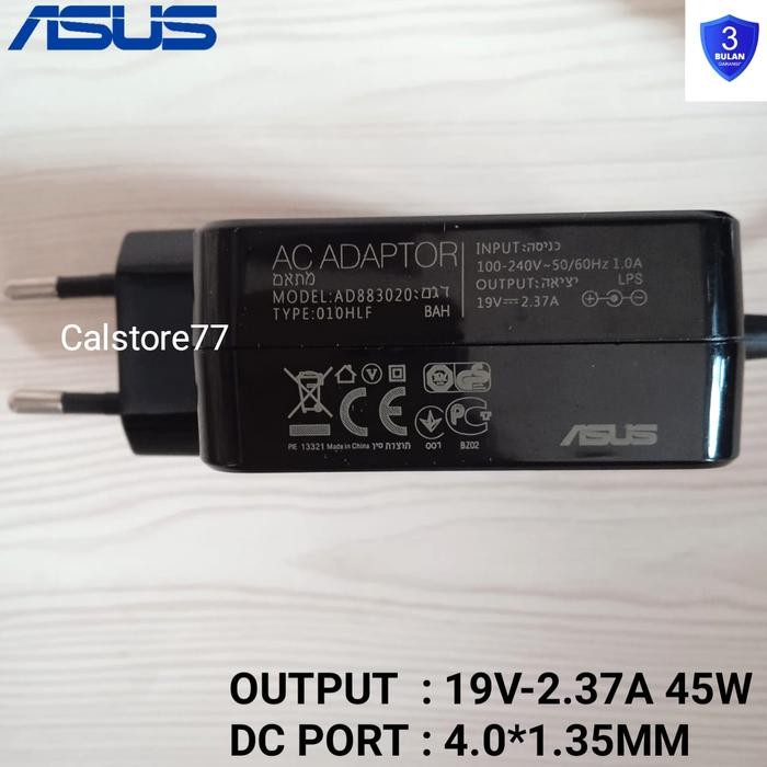 ADAPTOR CHARGER ASUS VIVOBOOK S14 S430 S430FA S430FN S430U 19V-2.37A
