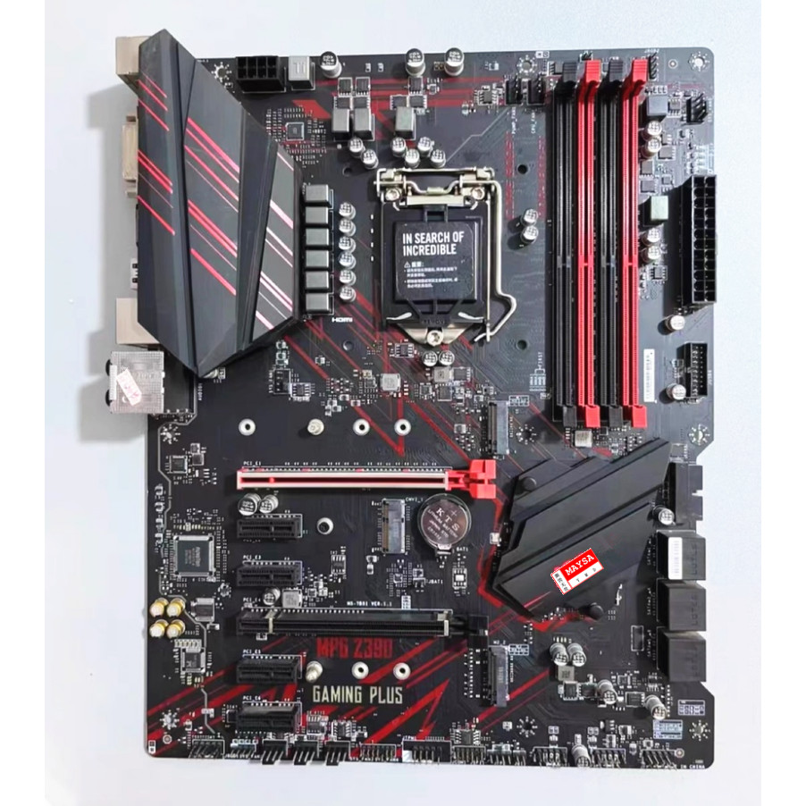 For MSI MPG Z390 GAMING PLUS LGA 1151 With Intel Z390 SATA 6Gb/s ATX Motherboard
