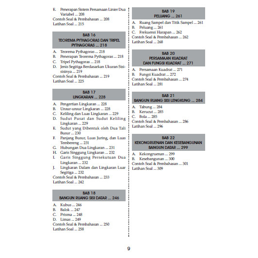 BUKU Matematika SMP - SAKTI MATEMATIKA SMP/MTs KELAS 7,8,9 (KOMPAS ILMU)