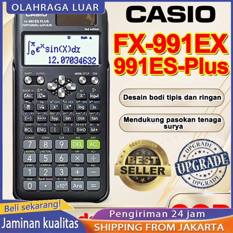 

Casio Resmi Kalkulator Calculator Scientific Casio Fx-991EX Fx-991ES-Plus 2nd edition