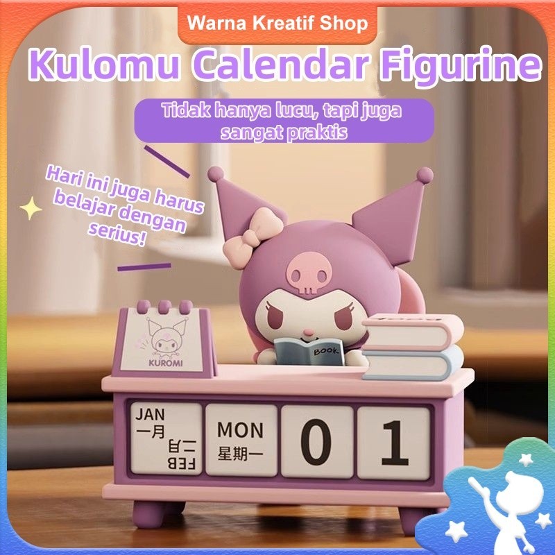 

Sanrio Keroppi Pachacu Dog Kalender Figurin Hiasan Meja Kantor Lucu