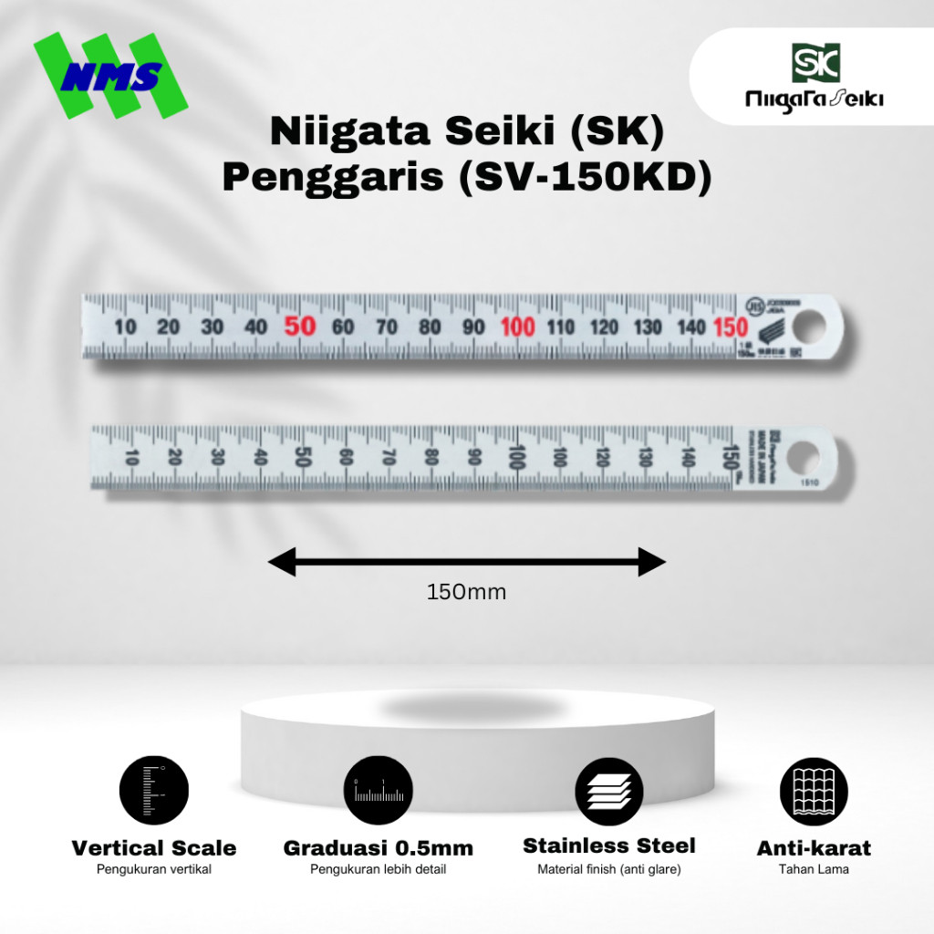 

Niigata Seiki Metal Ruler SV-150KD