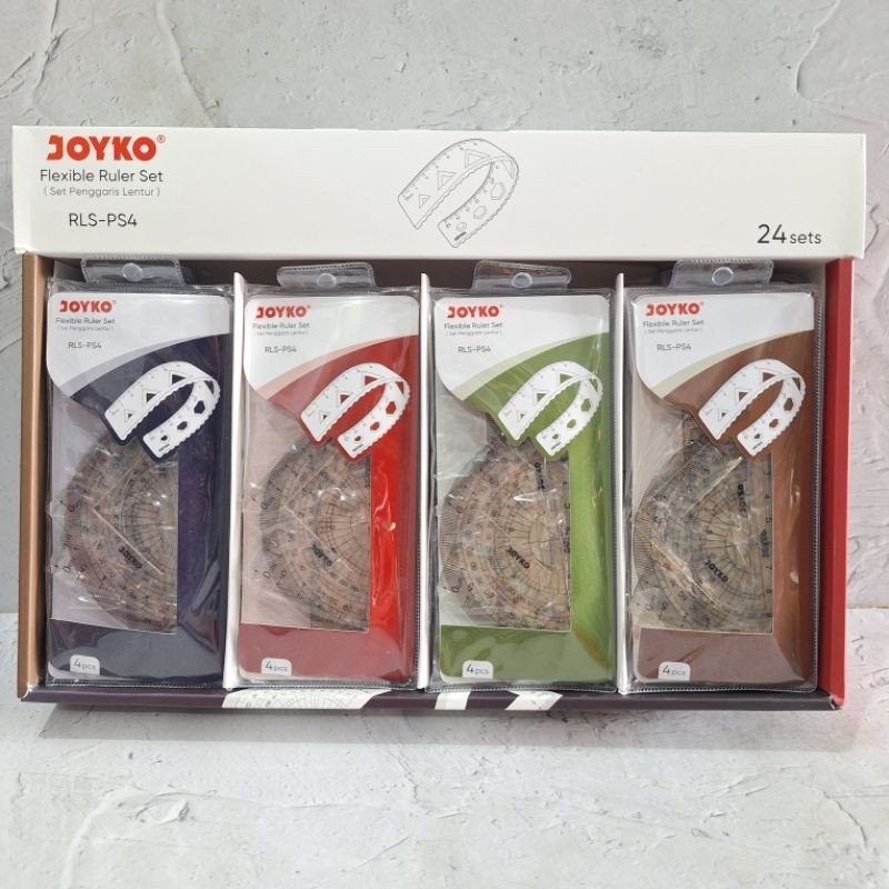 

(12 Pcs) Penggaris Ruler Set Joyko RLS-PS4 Fleksibel/Lentur