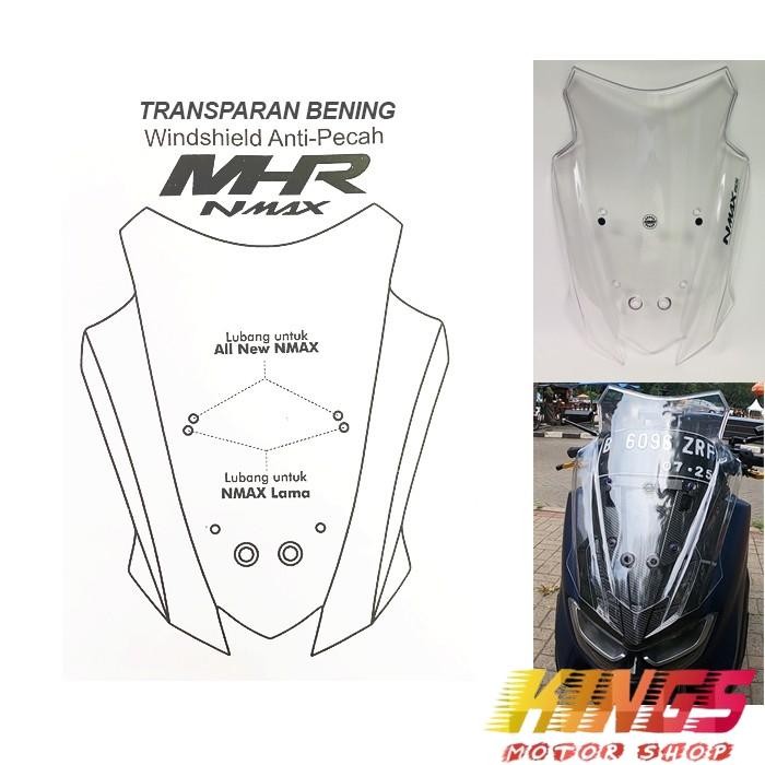 WINDSHIELD VISOR ANTI PECAH YAMAHA NMAX 2020 NMAX OLD MHR ORIGINAL