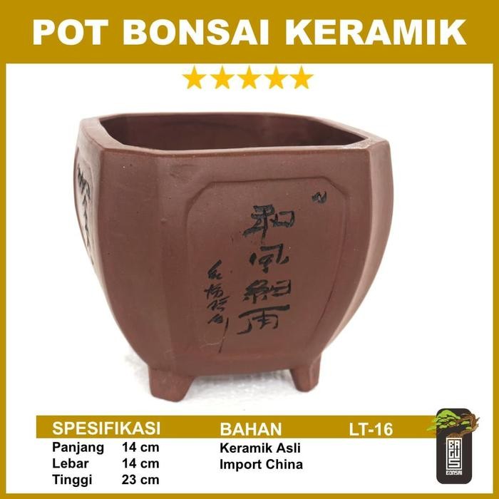 PREMIUM POT BONSAI KERAMIK_segi 4 berkaki_bonsai mame (@bonsaibagus)