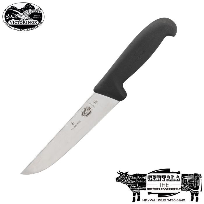 PREMIUM Pisau Butcher/Sembelih Victorinox 18cm Straight, Fibrox