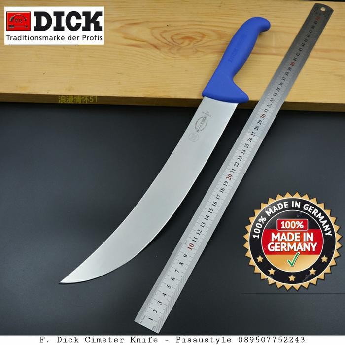 PREMIUM F. Dick Germany 30Cm / 12" Cimeter Knife Pisau Sembelih Sapi Dorong ,