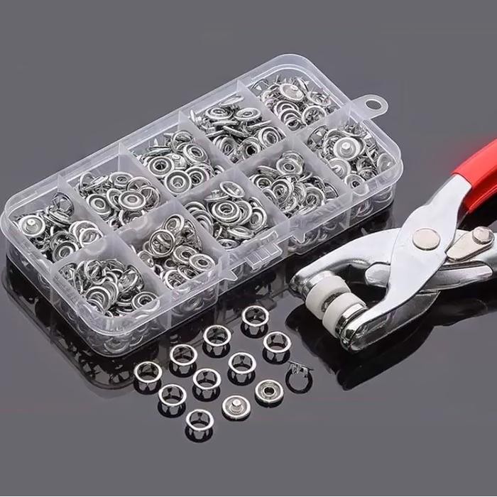 PREMIUM Tang Kancing Mata Ayam Alat Pasang Press Jepret Cetet Pengencang Eyelet Sabuk Ban Pinggang