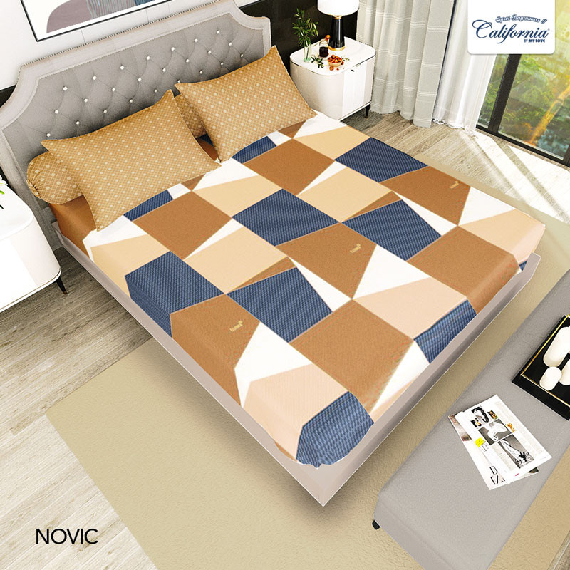 S3NdToday,,CALIFORNIA Sprei King Fitted 180x200 Novic -good