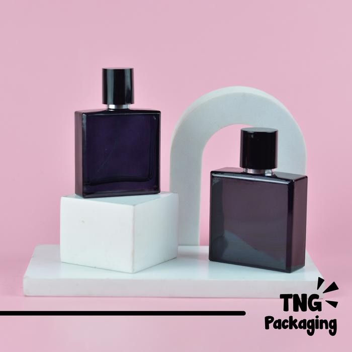 Botol Parfum Kaca 30ml 50ml Spray Kaca Hitam Kotak Botol Perfume 30 ml