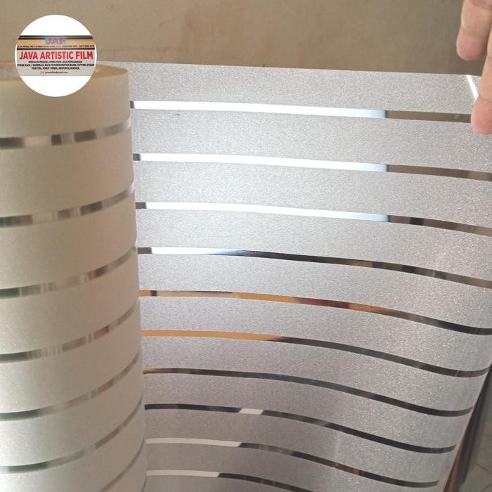 [ REDY ] stiker kaca motif garis garis/sticker sandblast garis garis