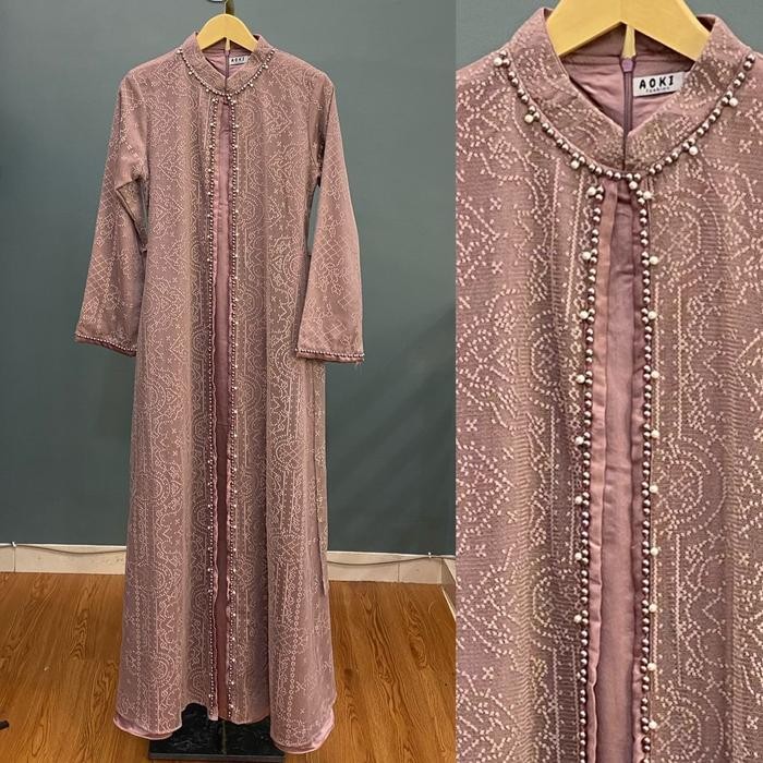 GAMIS BRUKAT MALIKA LD 130cm/ GAMIS TERBARU/ GAMIS JUMBO/ GAMIS TILE/ GAMIS BRUKAT/ GAMIS KONDANGAN/