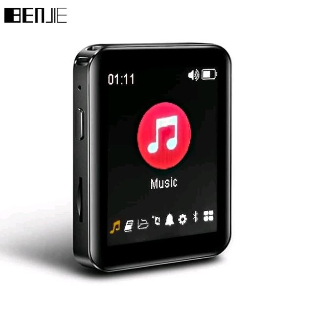 Benjie X1 MP3 Player Portabel dengan Layar Sentuh 1.8 Inci Bluetooth 5.2 FM Radio & Slot MicroSD