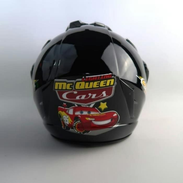 HELM ANAK PET SNI MURAH MCQUEEN HITAM