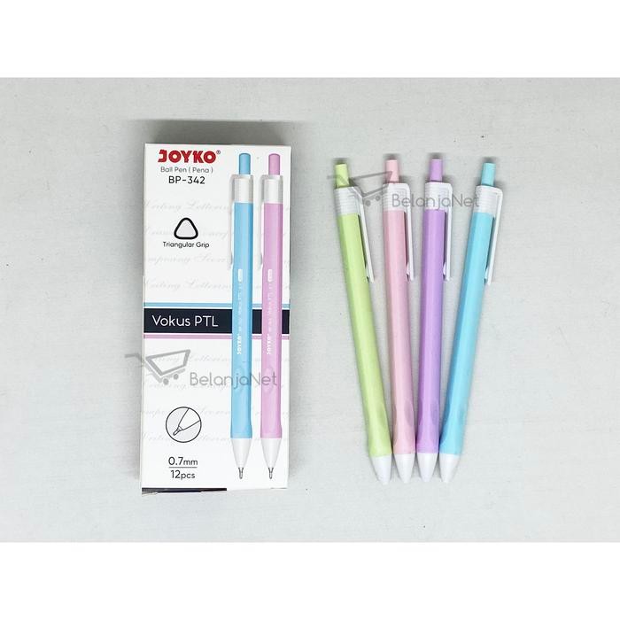 

Ready JT Pen Cetek Pulpen Ballpoint Pen Joyko Vocus PTL Triangular BP-342 0.7mm [1 LUSIN]