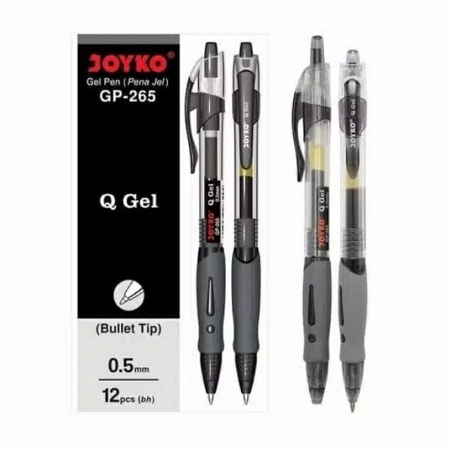 

Ready JT Gel Pen / Pulpen / Pena Joyko GP-265 / Q Gel / 0.5 mm HITAM / LUSIN