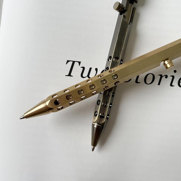 

Ready JT Gold Brass Pen Luxor / pulpen kuningan / luxury pen