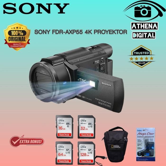 SONY FDR-AXP55 4K HANDYCAM WITH BUILT-IN PROJECTOR / SONY AXP 55