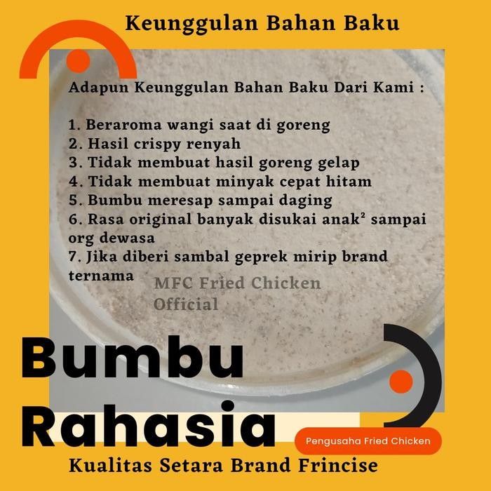 

Terlaris- Tepung Biang Fried Chicken Ala Mekdi