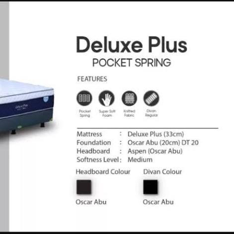 %$%$%$%$] Spring bed Central Deluxe Plus Pocket 180x200 KASUR SAJA