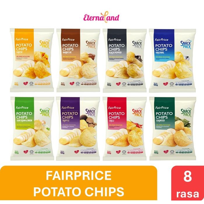

Fairprice Potato Chips - Cemilan Keripik Kentang Impor Sg