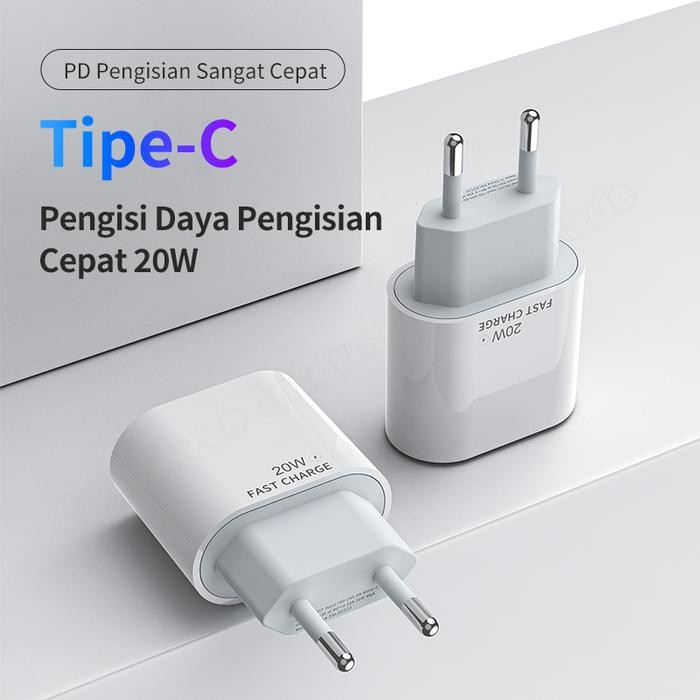 KIVEE Charger iphone PD 20W Fast Charging kepala charger usb-c for ios