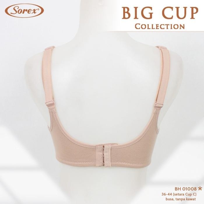 BH BRA BIG CUP SOREX 01008 SIZE 36 - 44 TANPA KAWAT BUSA TIPIS