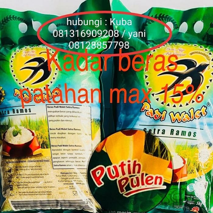 

Terlaris- Beras Setra Ramos Padi Walet Asli Cianjur