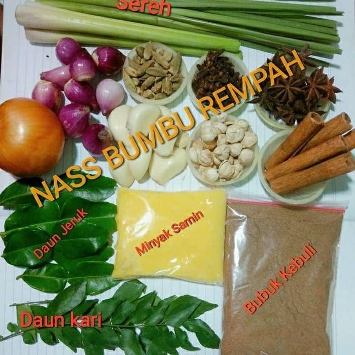 

Terlaris- Bumbu Nasi Kebuli/Komplit/Beras Basmati/Samin/Kismis/Emping/Dll