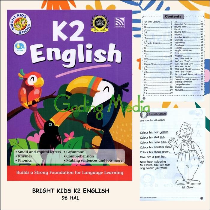 BRIGHT KIDS BOOKS - KINDERGARTEN ENGLISH 2