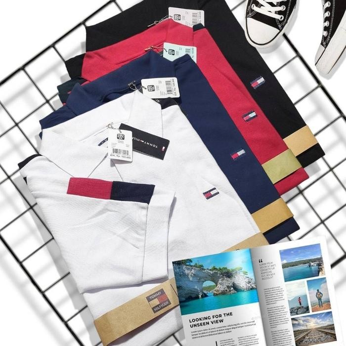KAOS KERAH TOMMY HILFIGER KAOS PRIA KERAH CASUAL KAOS KERAH TERBALIK