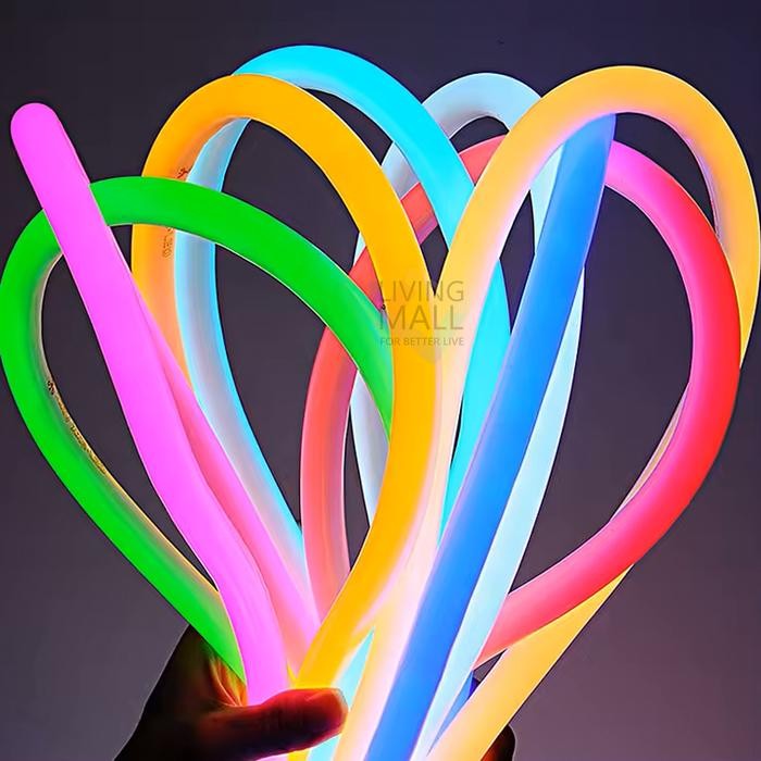 ID (PER-METER) LAMPU SELANG LED NEON FLEX HLS-5268 PREMIUM / 220 V 360 DERAJAT BULAT WATERPROOF /