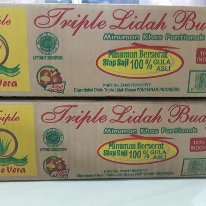 

Terlaris- Minuman Lidah Buaya Triple Rasa Leci Khas Pontianak