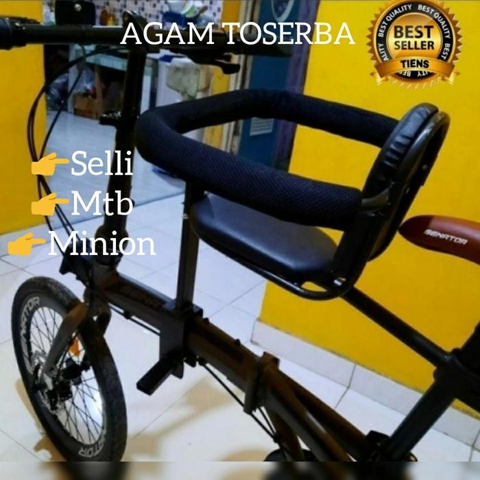 Handal- boncengan sepeda lipat/ boncengan anak depan sepeda lipat