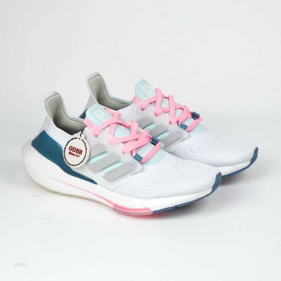 Adidas Ultraboost 22 2022 White Almost Blue Pink Authentic