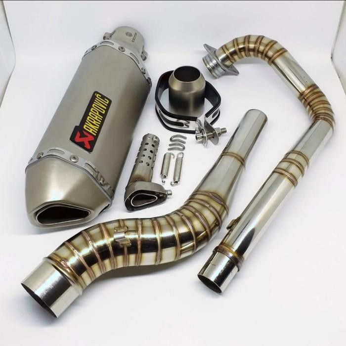 KNALPOT AKRAPOVIC HZT V2 FULL SYSTEM XSR155 R15 GSX150 CBR 150 MX KING