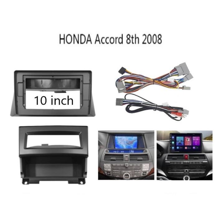 RideOn- Frame Headunit android 10 inch Honda Accord 2008