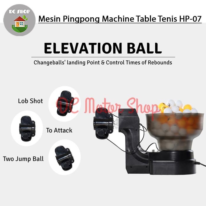 Mesin Robot Pingpong Tenis Meja Huipang Hp-07 Bola Ping Pong Latihan