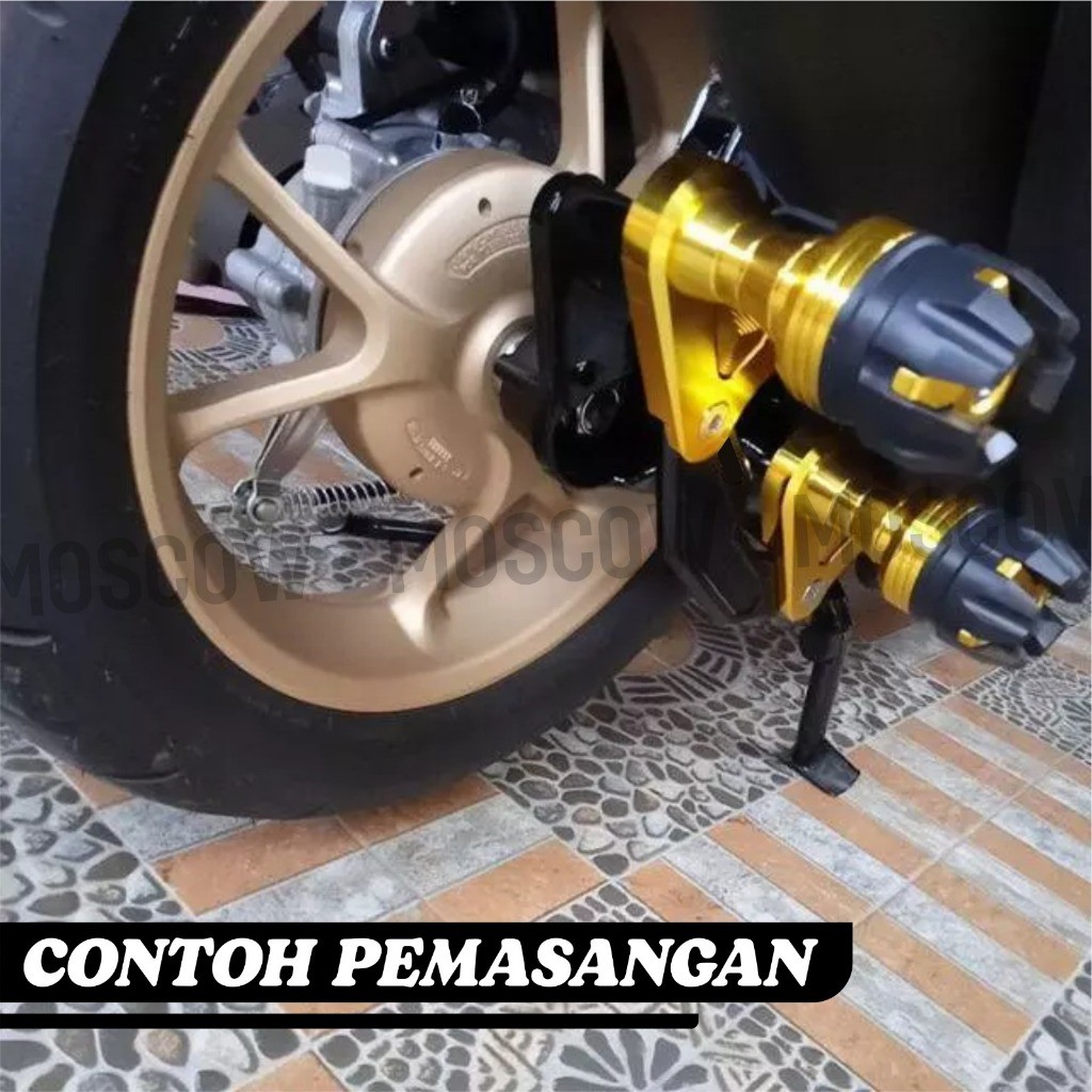 FRAME 2IN1 JALU + SLIDER KNALPOT FULL CNC SLIDER KNALPOT JALU KNALPOT CNC JALU PELINDUNG KNALPOT