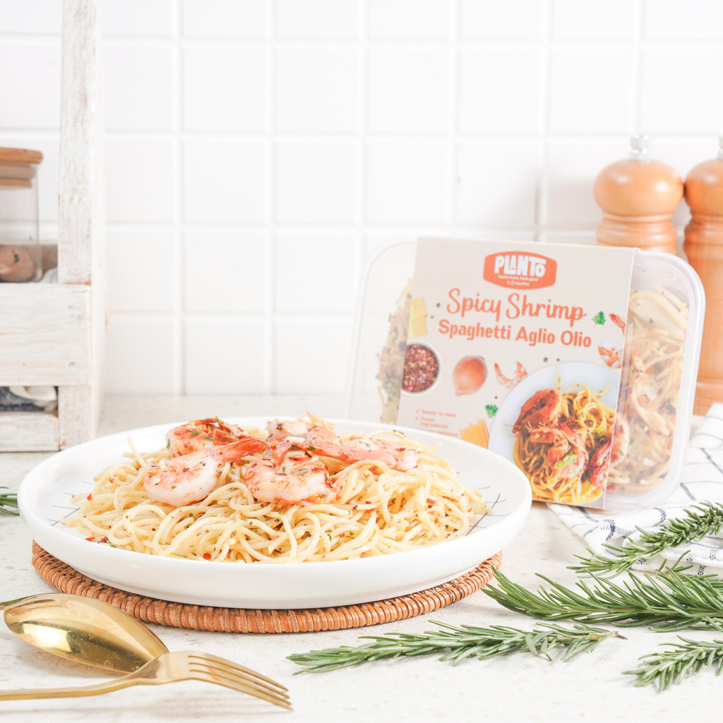 

Planto Fiery Shrimp Spaghetti Aglio Olio 300 gram