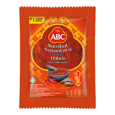 

Abc sambel terasi Pak 10pcs