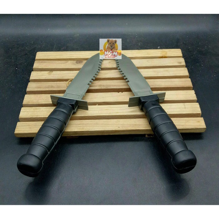 (Expert) Mainan Plastik Pisau army - Pisau Tentara Mainan isi 2pc