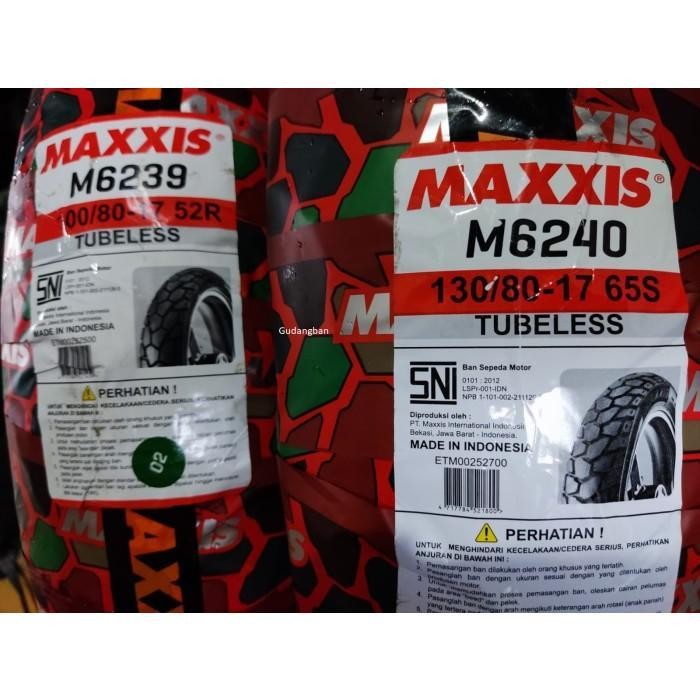 PAKET M6239 100 80 17 M6240 130 80 17 BAN SEMI TRAIL ON OFF SUPERMOTO ORIGINAL QUALITY